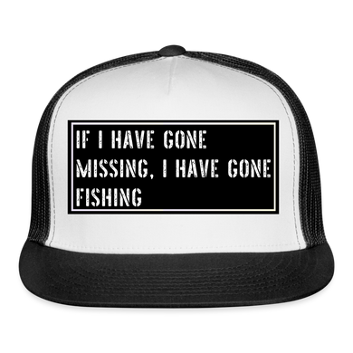 Funny Fish Hat - white/black
