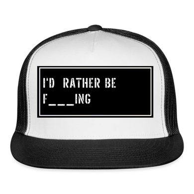 Funny Fish Hat - white/black