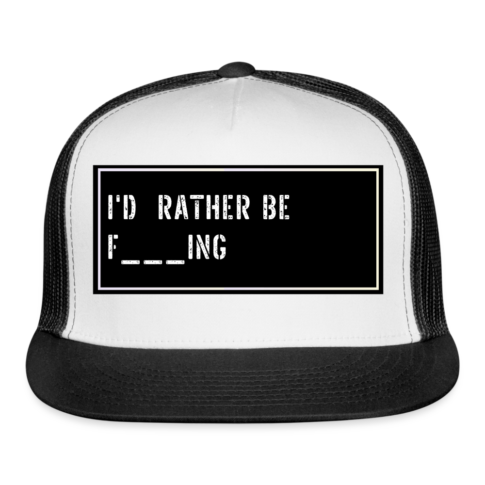 Funny Fish Hat - white/black
