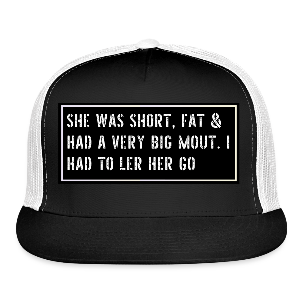Fishing Hat Funny - black/white