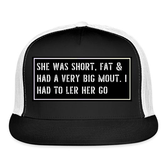 Fishing Hat Funny - black/white