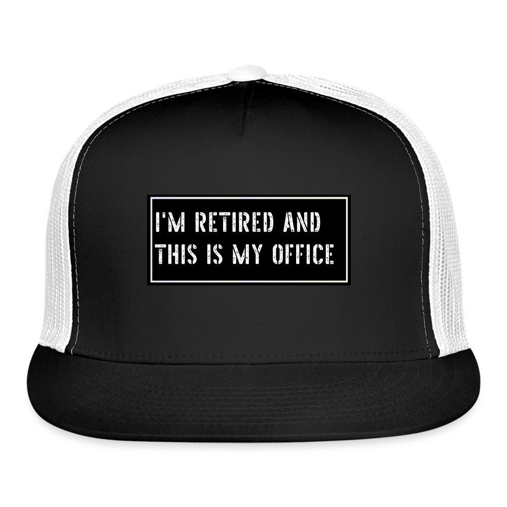 Funny Fish Hat - black/white