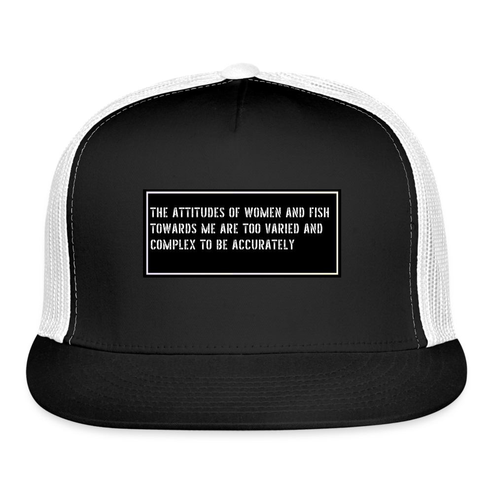 Funny Fisherman Hat - black/white