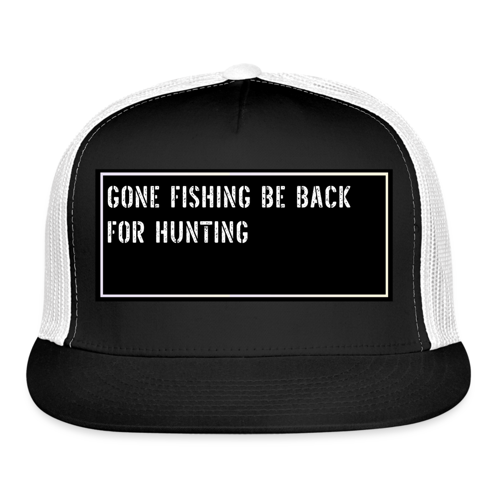 Funny Fishing Cap - black/white