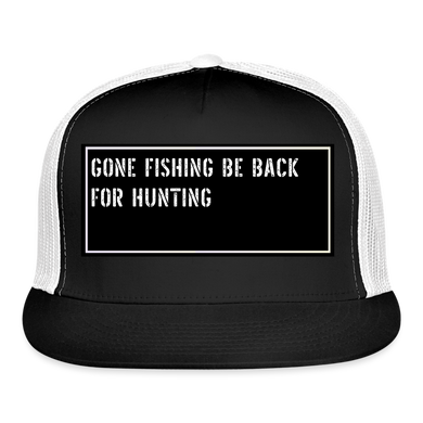 Funny Fishing Cap - black/white