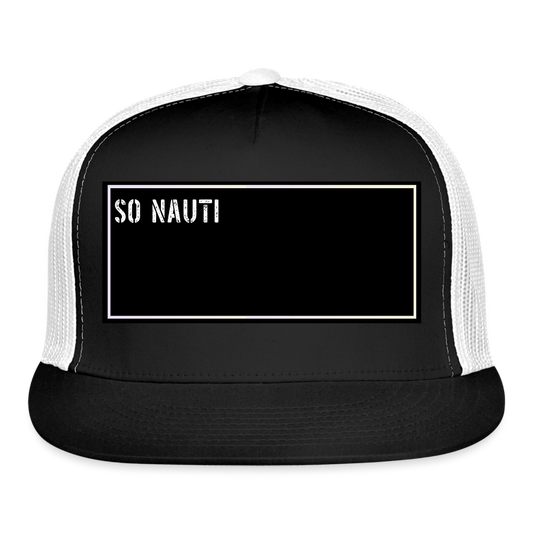 Funny Fishing Cap - black/white