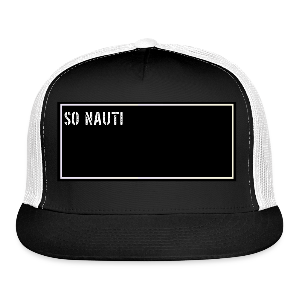 Funny Fishing Cap - black/white