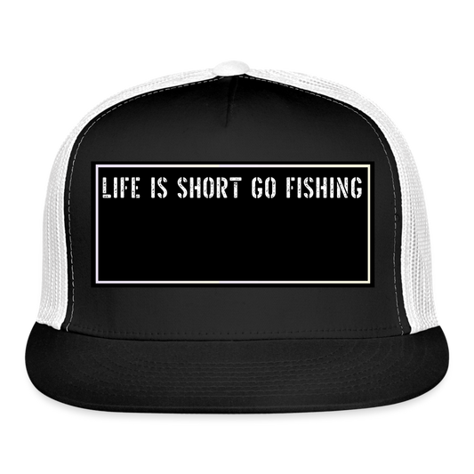 Fishing Cap Funny - black/white
