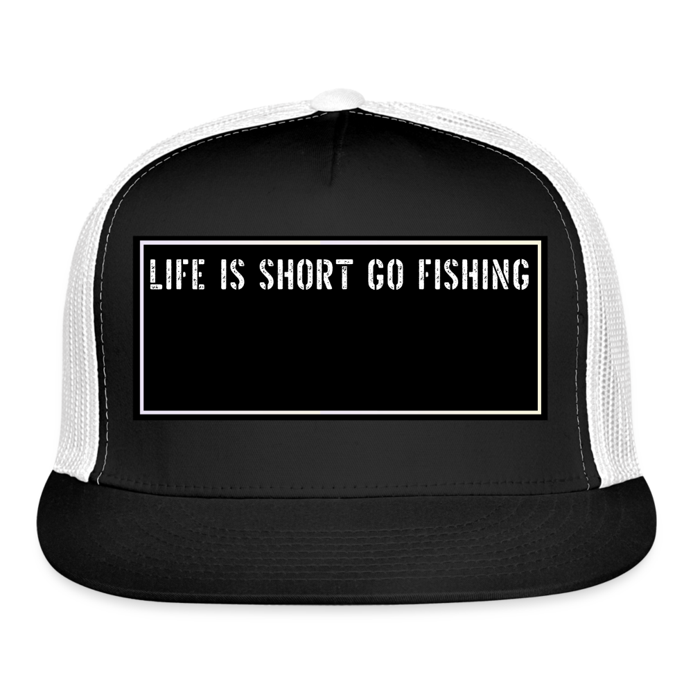 Fishing Cap Funny - black/white