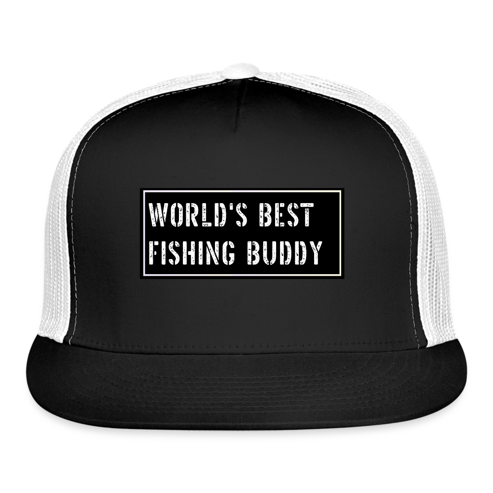 Funny Fish Hat - black/white