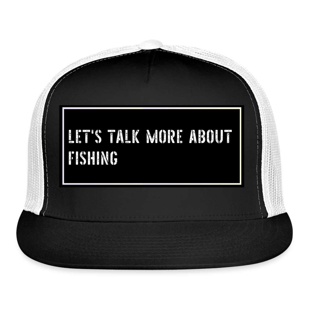 Funny Fishing Cap - black/white