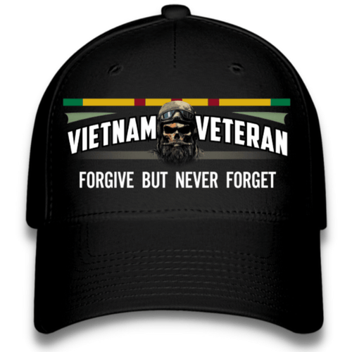 Forgive But Never Forget - Vietnam Veteran Black Coloured Black Hat