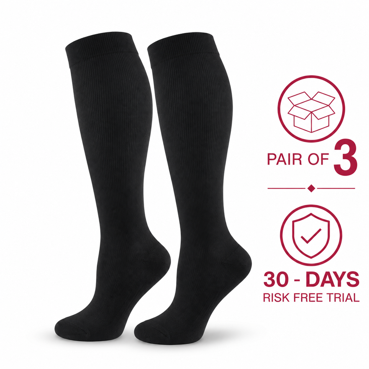 FlyComfort™ - Flight Compression Socks