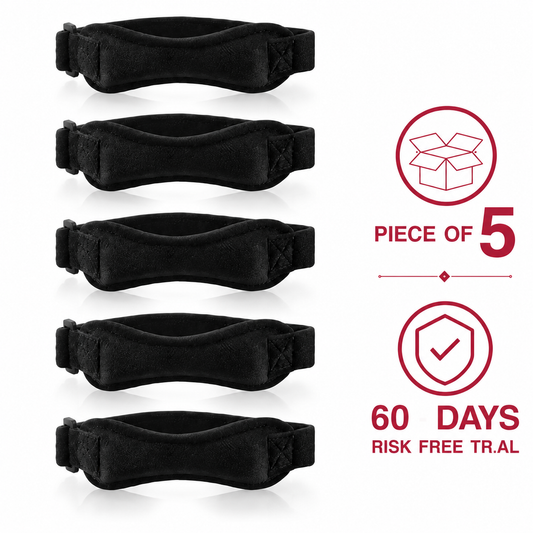 Knee Support Strap (Pack of 5) : Adjustable Compression Brace for Running & Sports