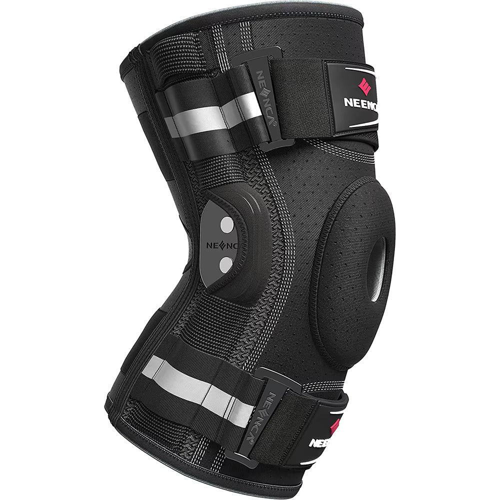 Hinged Knee Brace - Side Stabilizers, Adjustable Brace