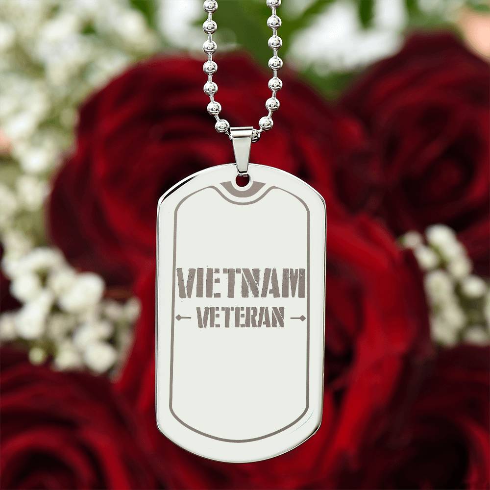 Vietnam Veteran Dog Tag