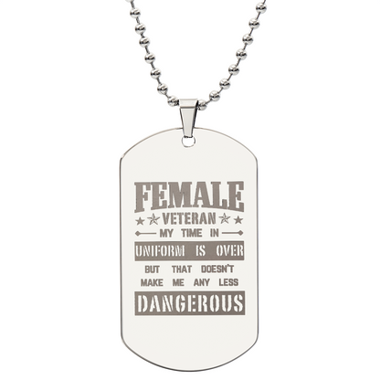 Female Vet Dog Tag