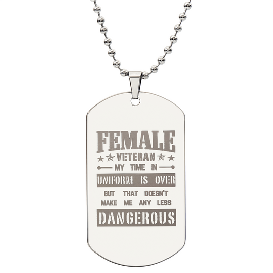 Female Vet Dog Tag
