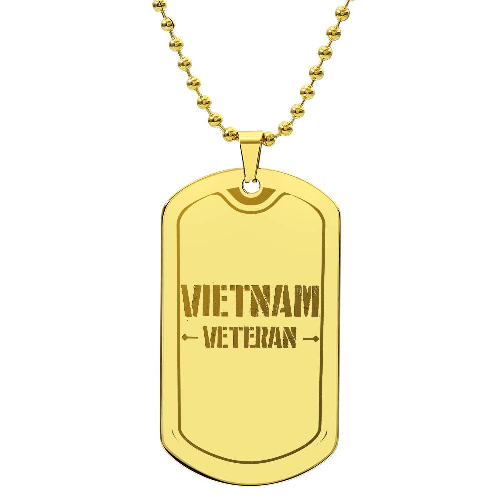 Vietnam Veteran Dog Tag