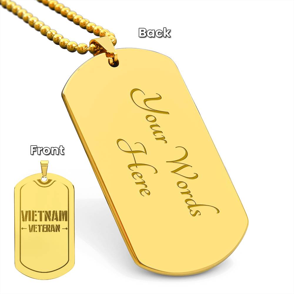 Vietnam Veteran Dog Tag