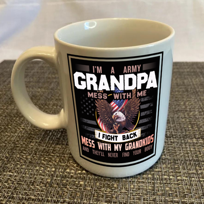 Army Vet Grandpa Cup