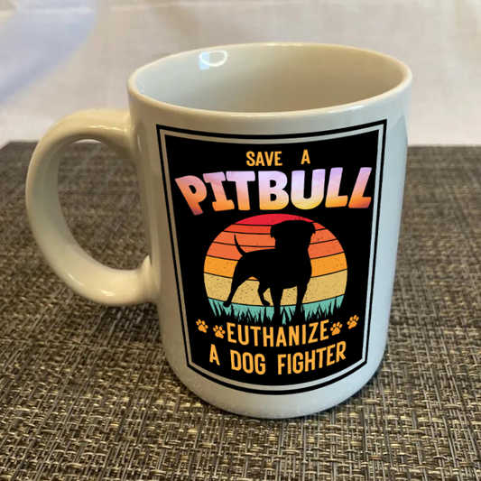 Pitbull Mom Coffee Mug