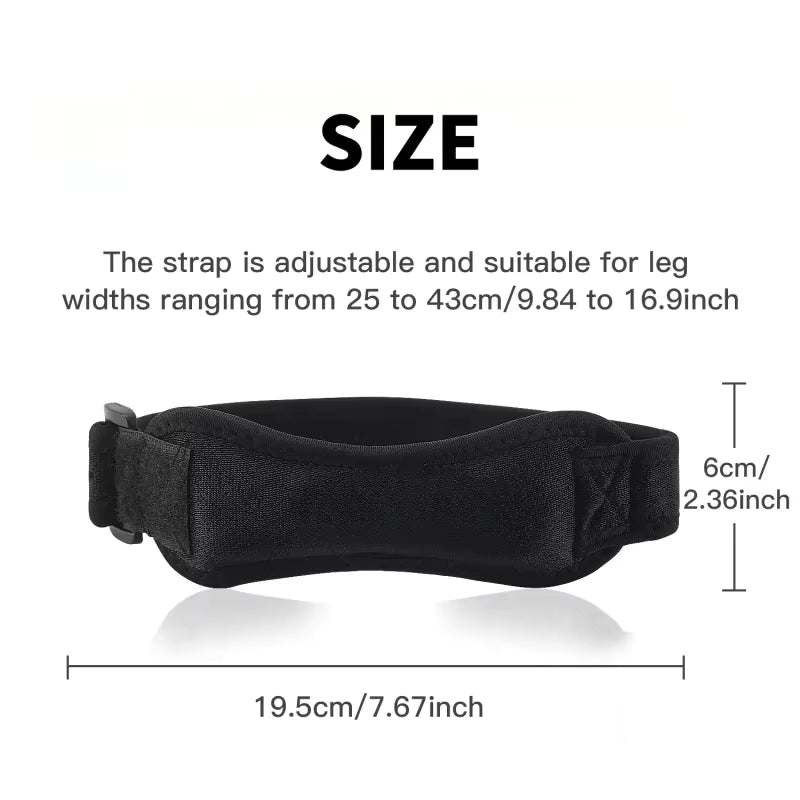 Knee Support Strap (Pack of 5) : Adjustable Compression Brace for Running & Sports