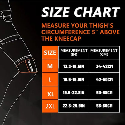 Full Leg Knee Sleeve (2 Pair) — Non-Slip Extended Coverage for Daily Sport