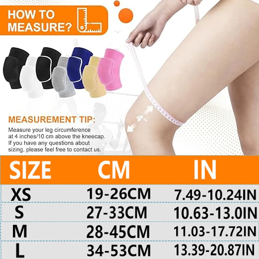 Volleyball Knee Pads (Pack of 3) : Soft Breathable Cushioned Knee Protection