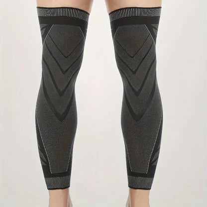 Full Leg Knee Sleeve (2 Pair) — Non-Slip Extended Coverage for Daily Sport