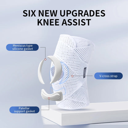 Adjustable Outdoor Knee Support Sleeve (Pack of 3) : Breathable V-Cross Wrap Support Sleeve