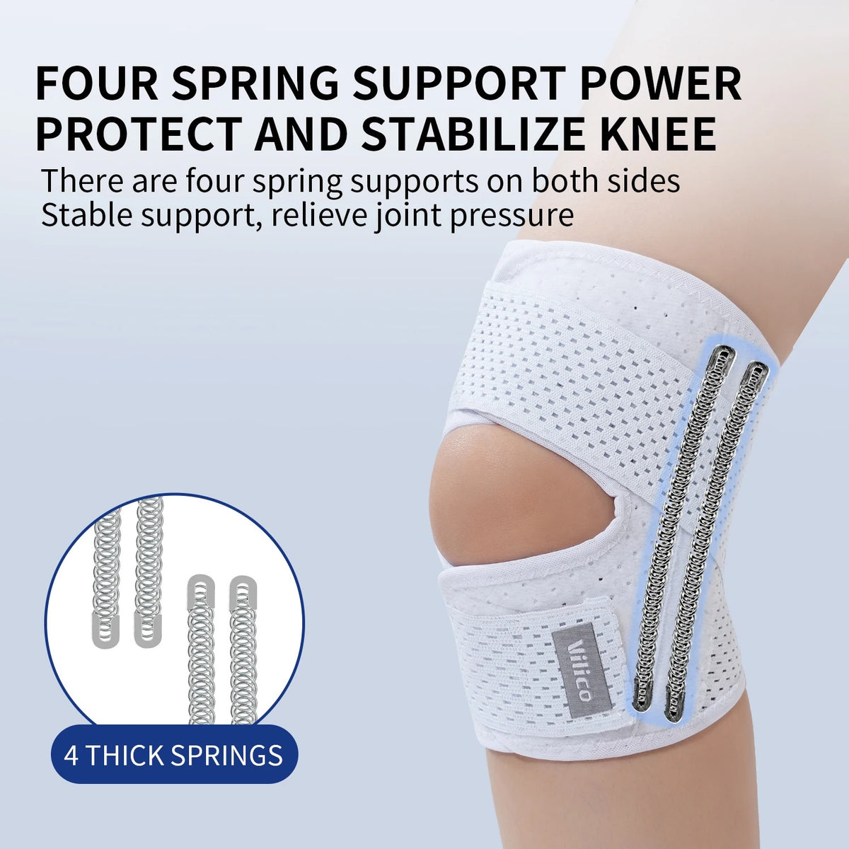 Adjustable Outdoor Knee Support Sleeve (Pack of 3) : Breathable V-Cross Wrap Support Sleeve