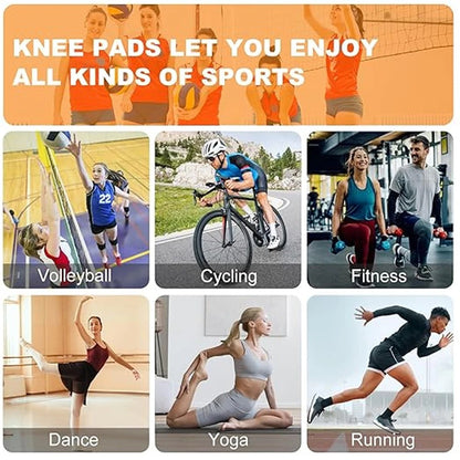 Volleyball Knee Pads (Pack of 3) : Soft Breathable Cushioned Knee Protection