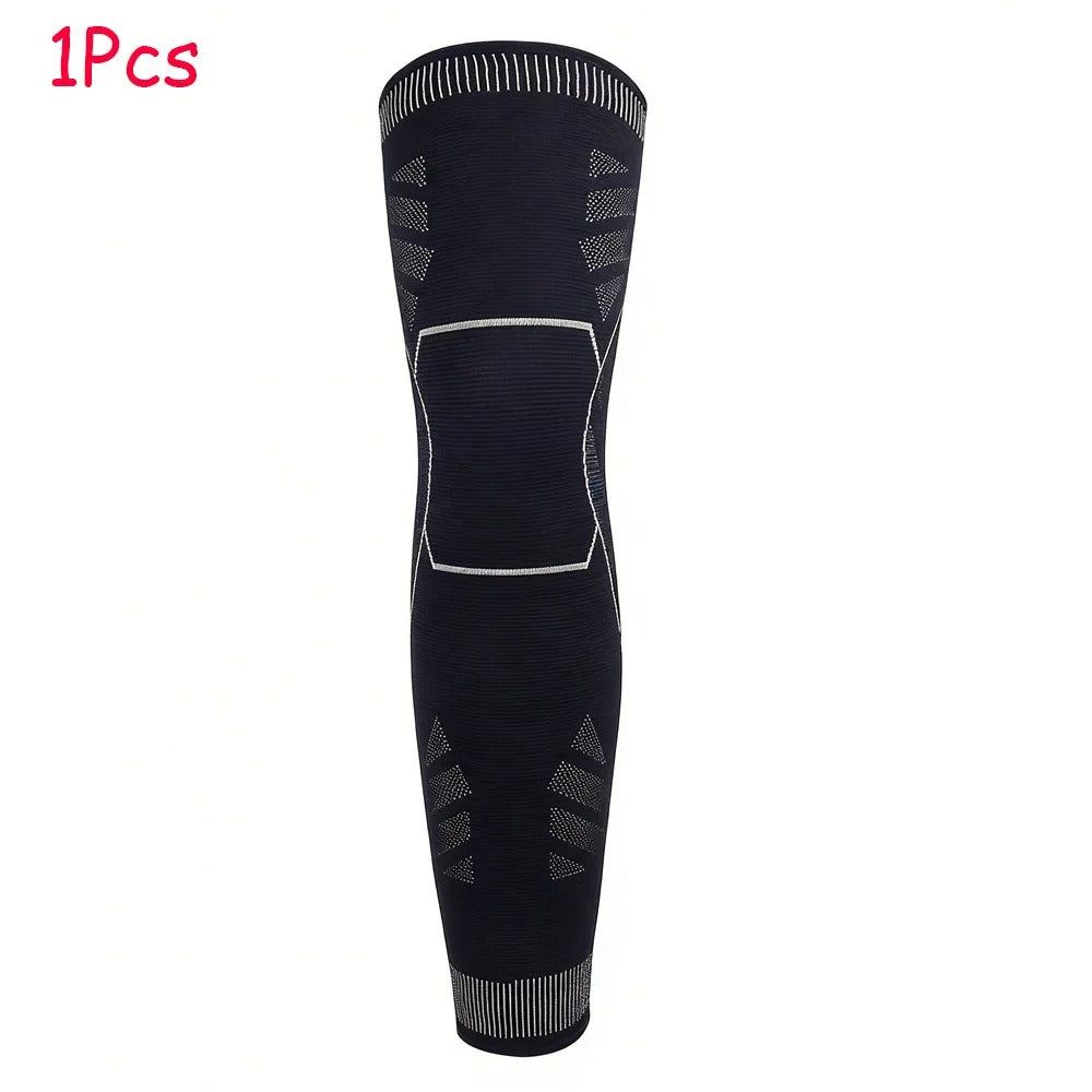 Full Leg Knee Sleeve (2 Pair) — Non-Slip Extended Coverage for Daily Sport