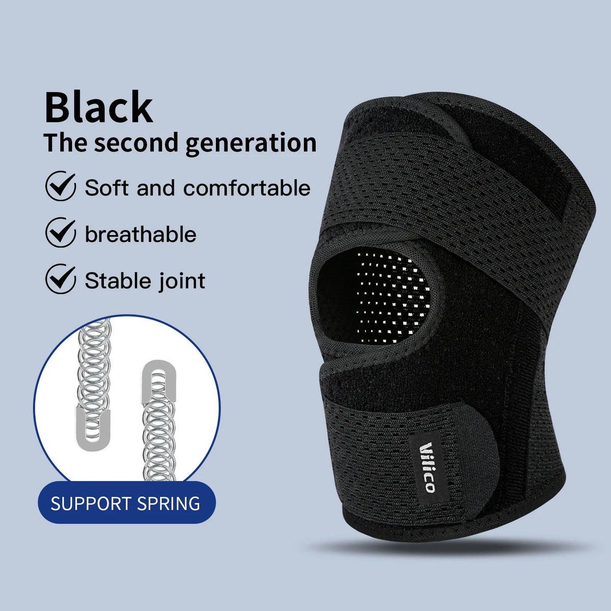 Adjustable Outdoor Knee Support Sleeve (Pack of 3) : Breathable V-Cross Wrap Support Sleeve