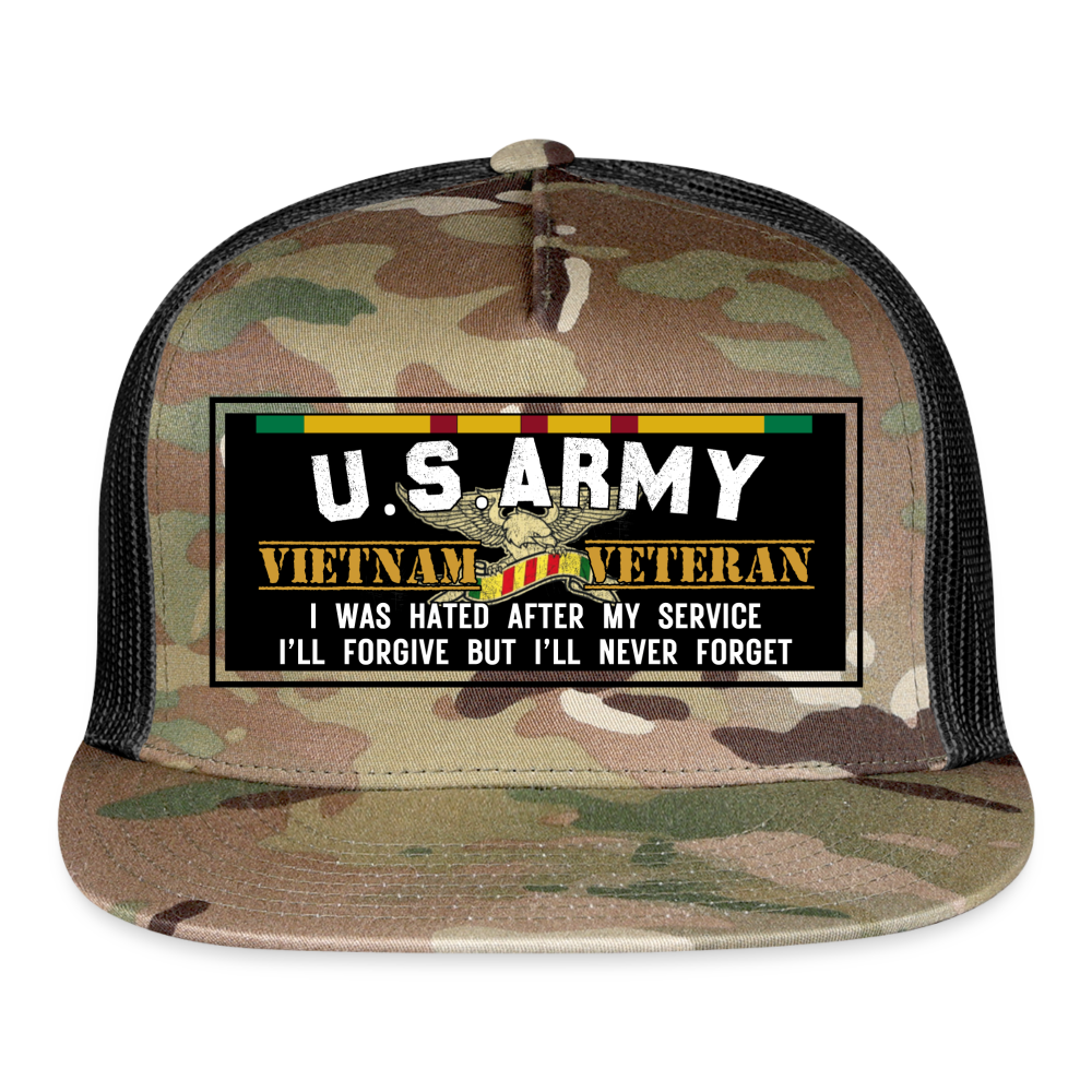 US Army Camouflage Cap - Vietnam Veteran - MultiCam\black