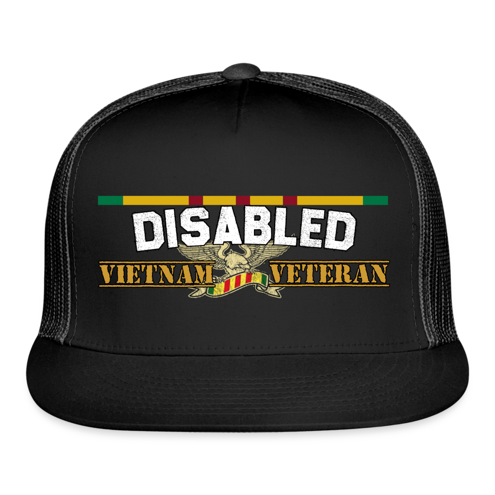 Disabled Vietnam Veteran Warrior Cap - black/black