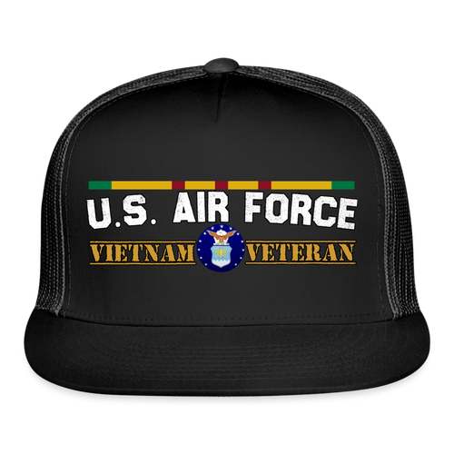 US Airforce Vietnam Veteran Warrior Cap - black/black