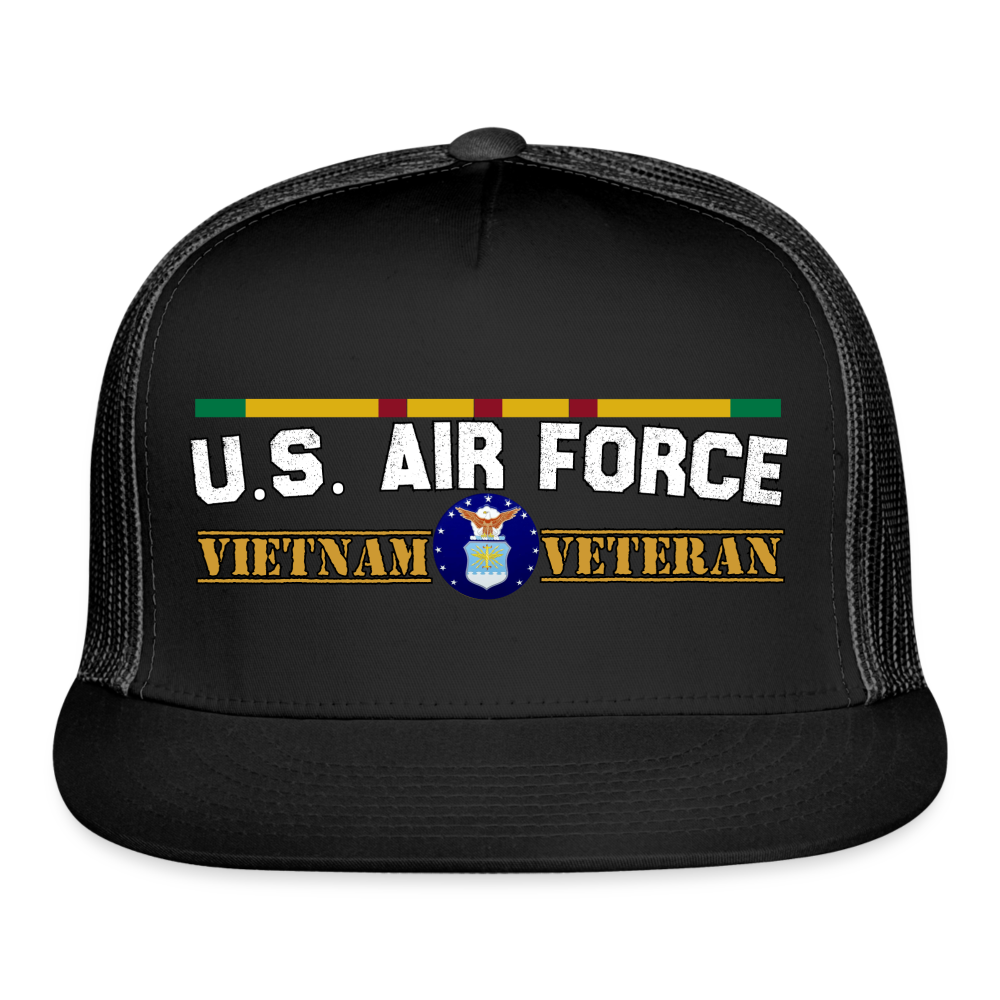 US Airforce Vietnam Veteran Warrior Cap - black/black