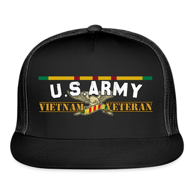 US Army Vietnam Veteran Warrior Cap - black/black