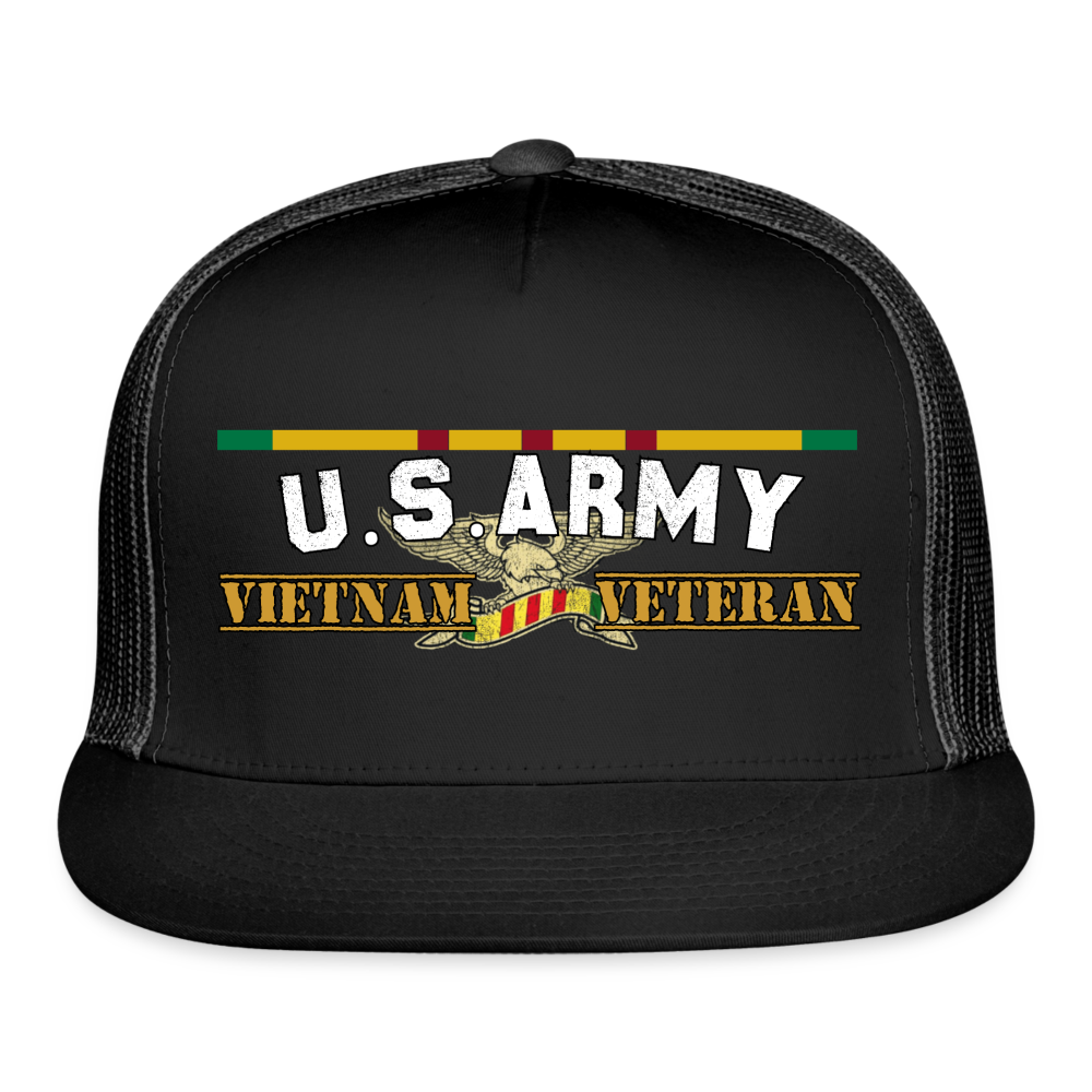 US Army Vietnam Veteran Warrior Cap - black/black