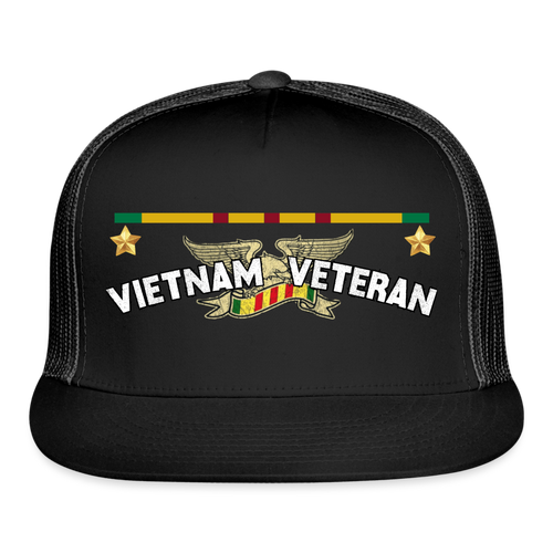 Trucker Regular Vet Cap - black/black