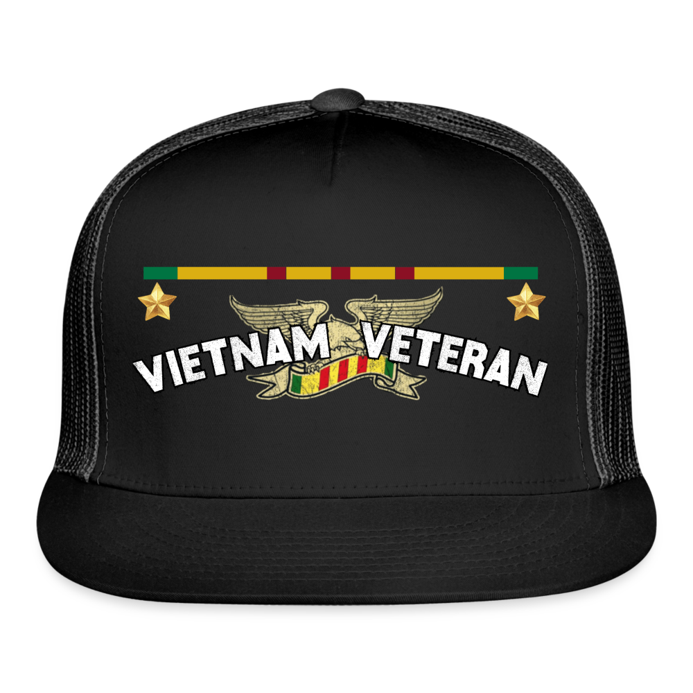 Trucker Regular Vet Cap - black/black